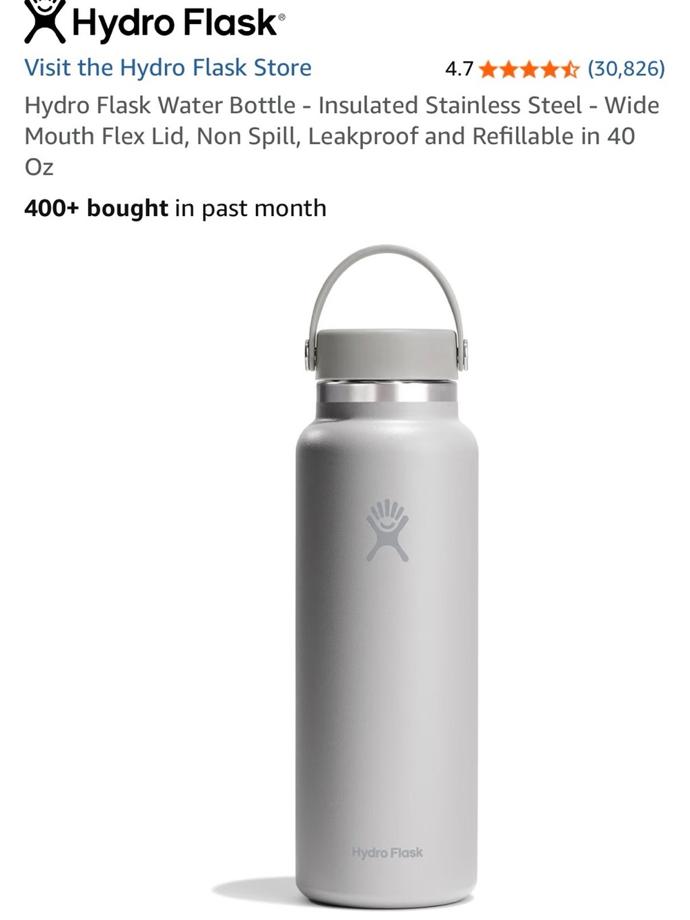 HydroFlask 40 oz
